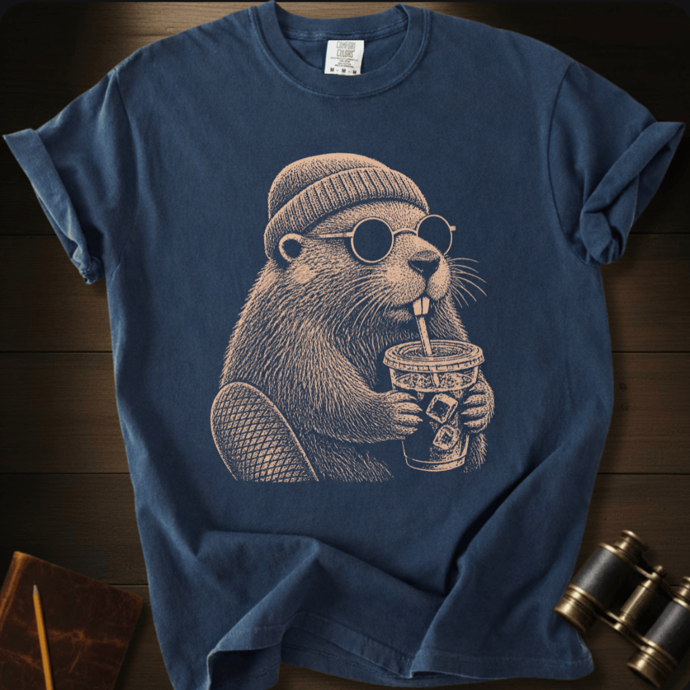 Beaver and Coffee - T-shirt