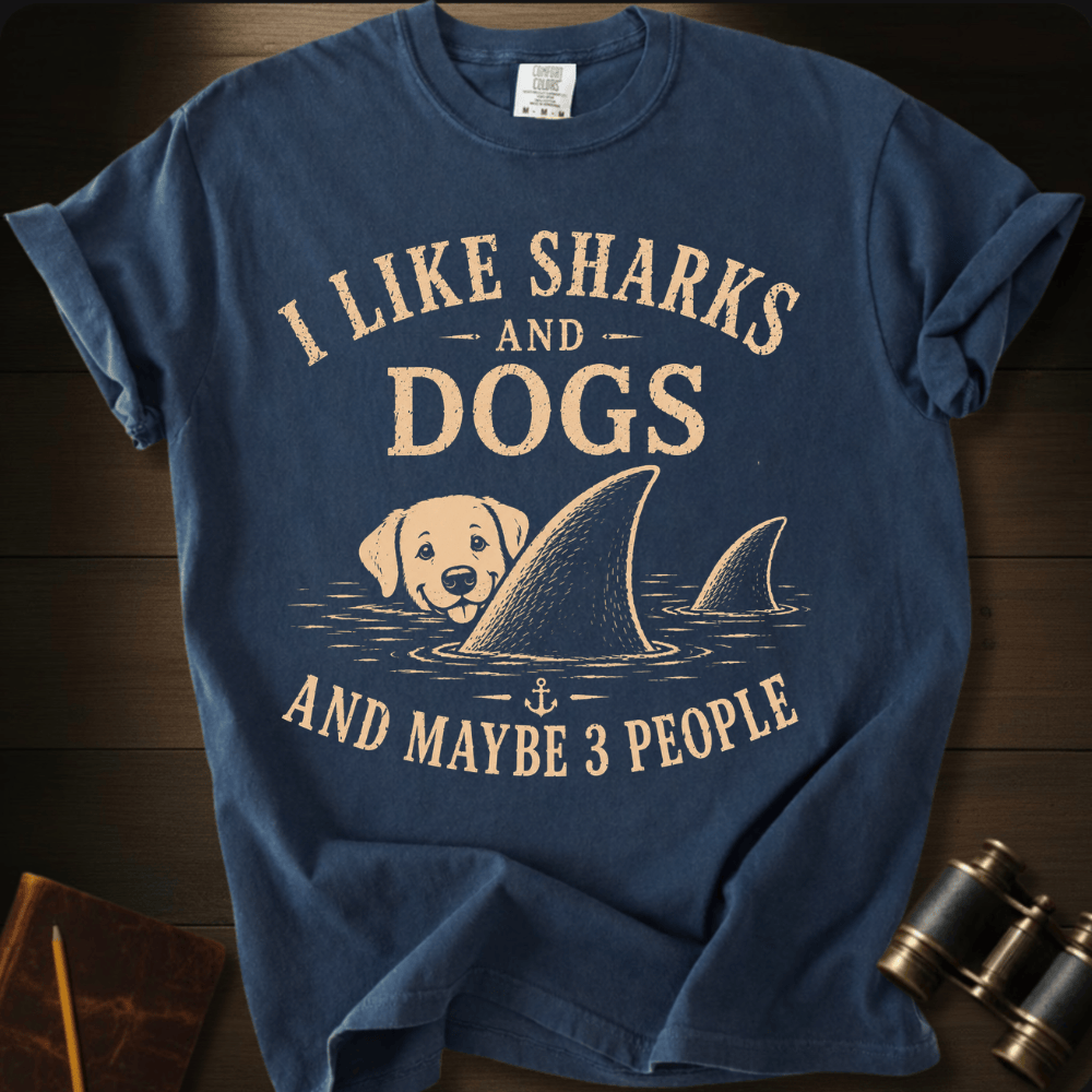 I Like Sharks and Dogs T-shirt