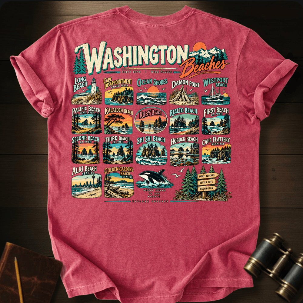 Washington Beaches T-shirt