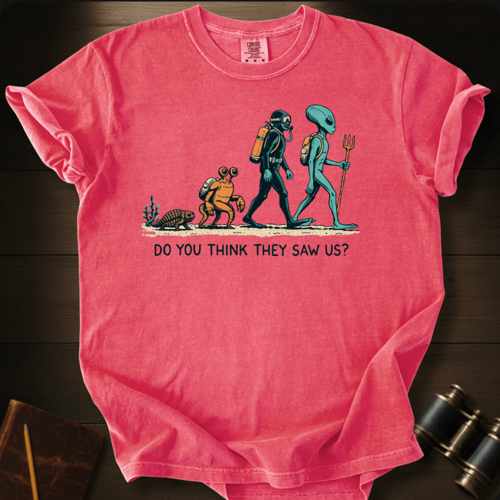 They Didn't See Us ocean graphic on a Comfort Colors unisex tee – Full Sail Marine nautical apparel