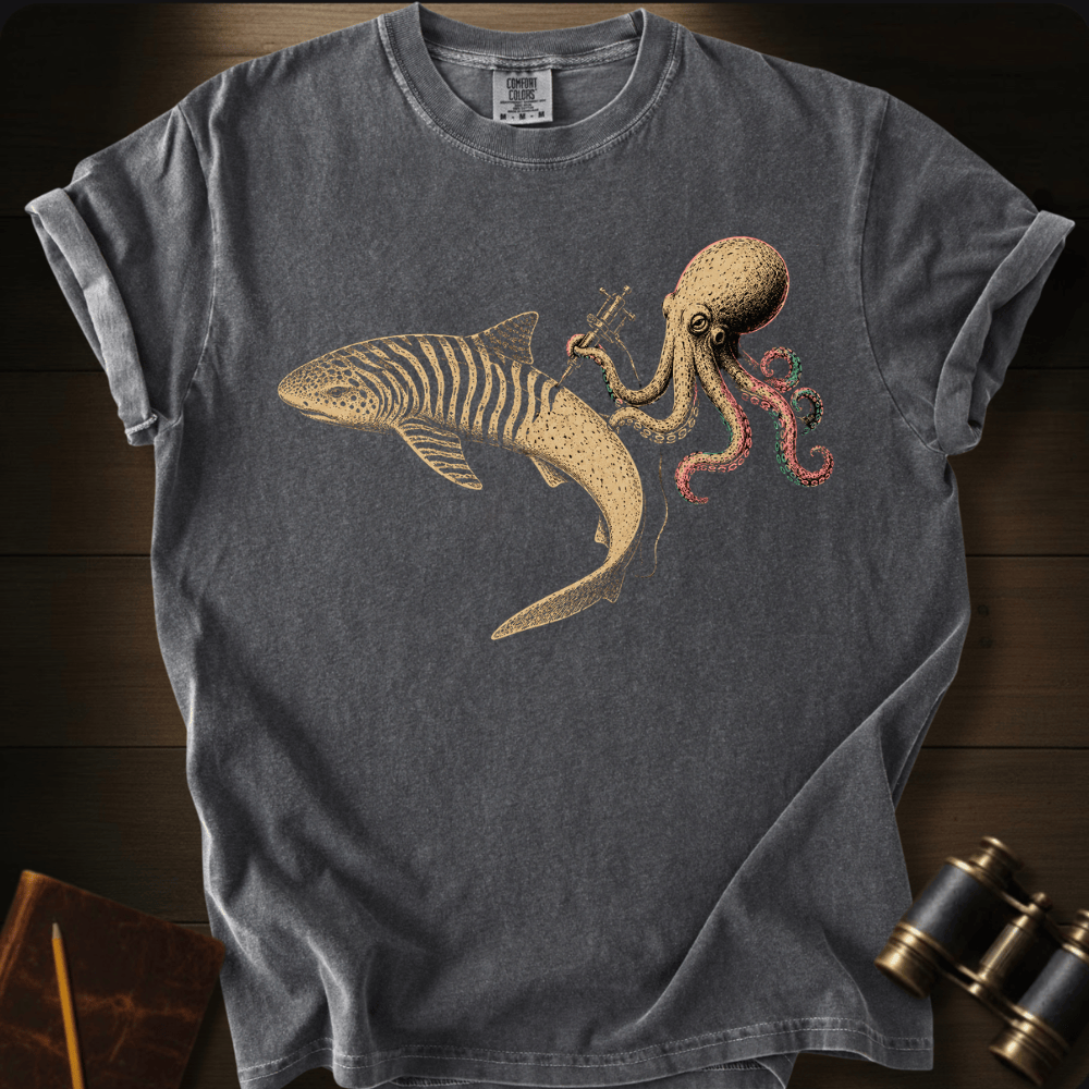 Shark Zebra Tatoo T-shirt