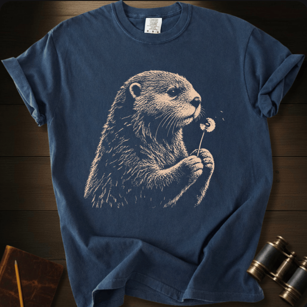 Otter Blowing Wishes - T-shirt