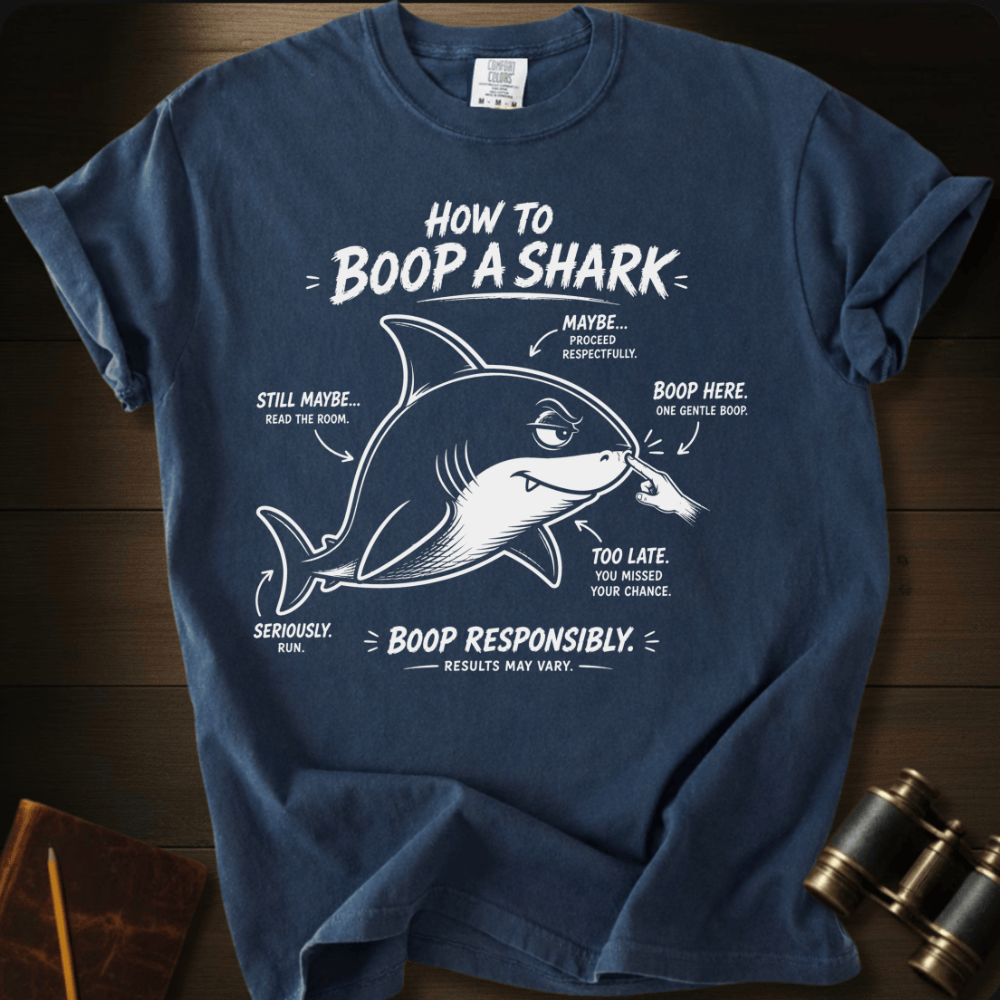 How to Boop a Shark T-shirt