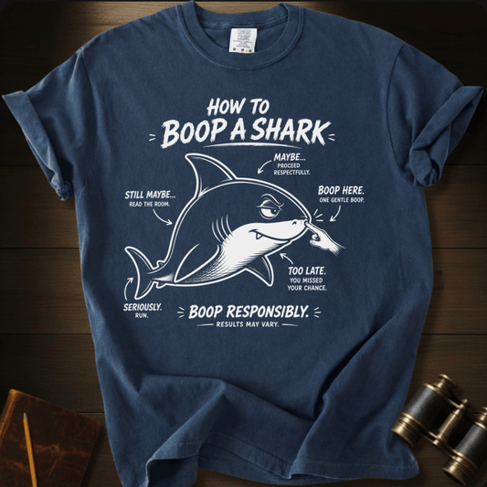 How to Boop a Shark T-shirt