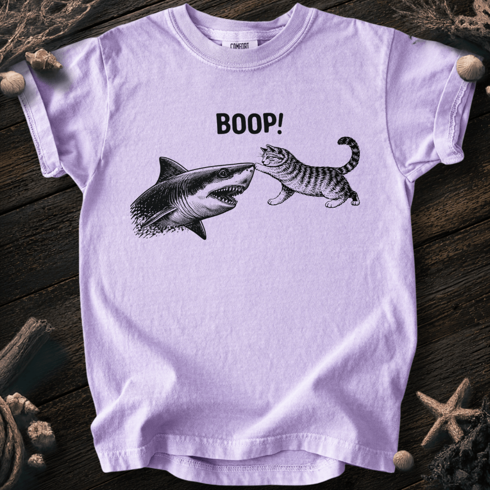 Cat Boops the Shark  Youth Tee