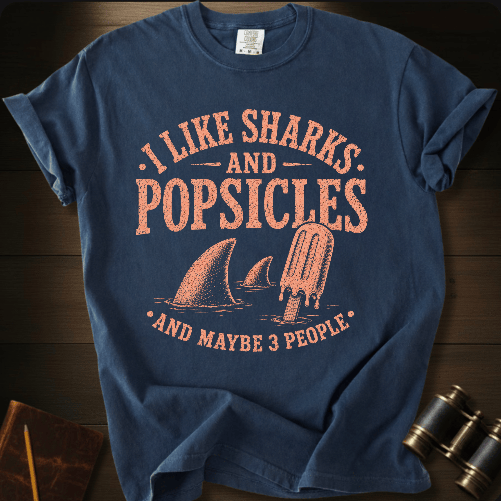 I Like Sharks and Popsicles T-shirt