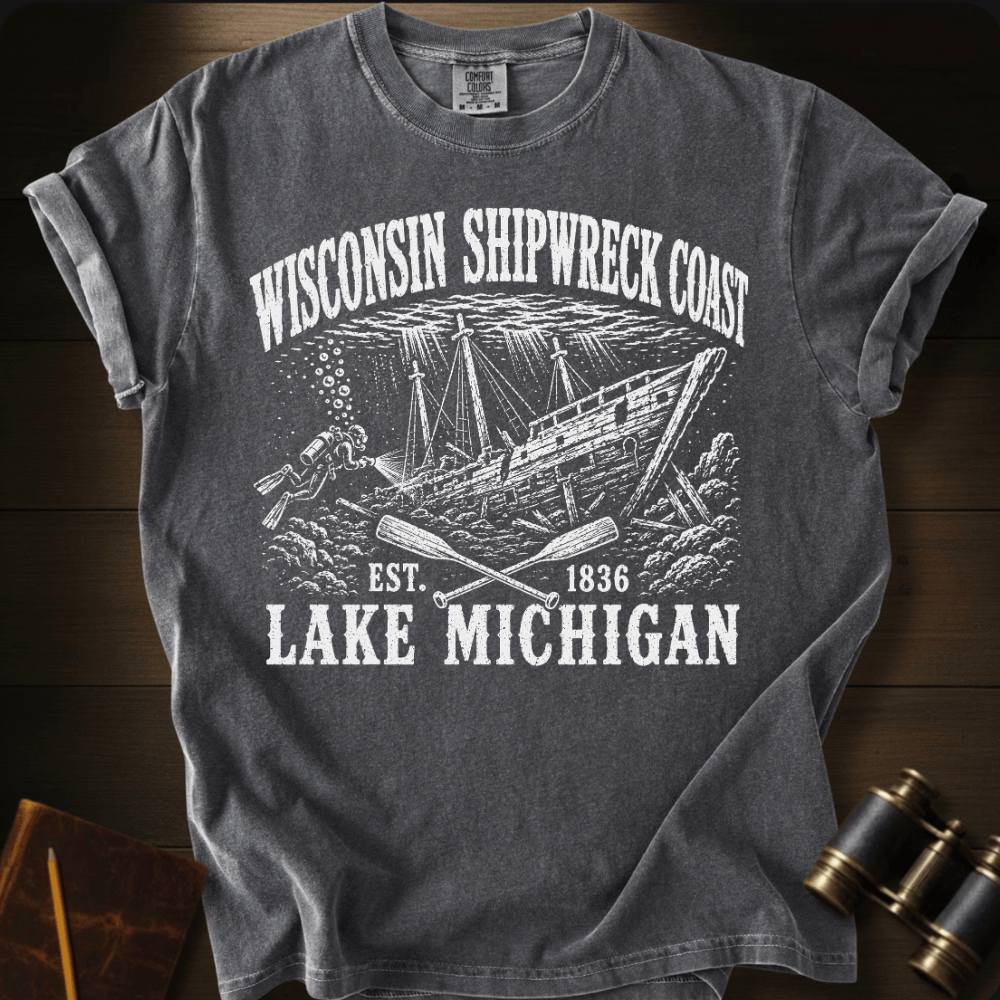 Wisconsin Shipwreck Coast - T-shirt