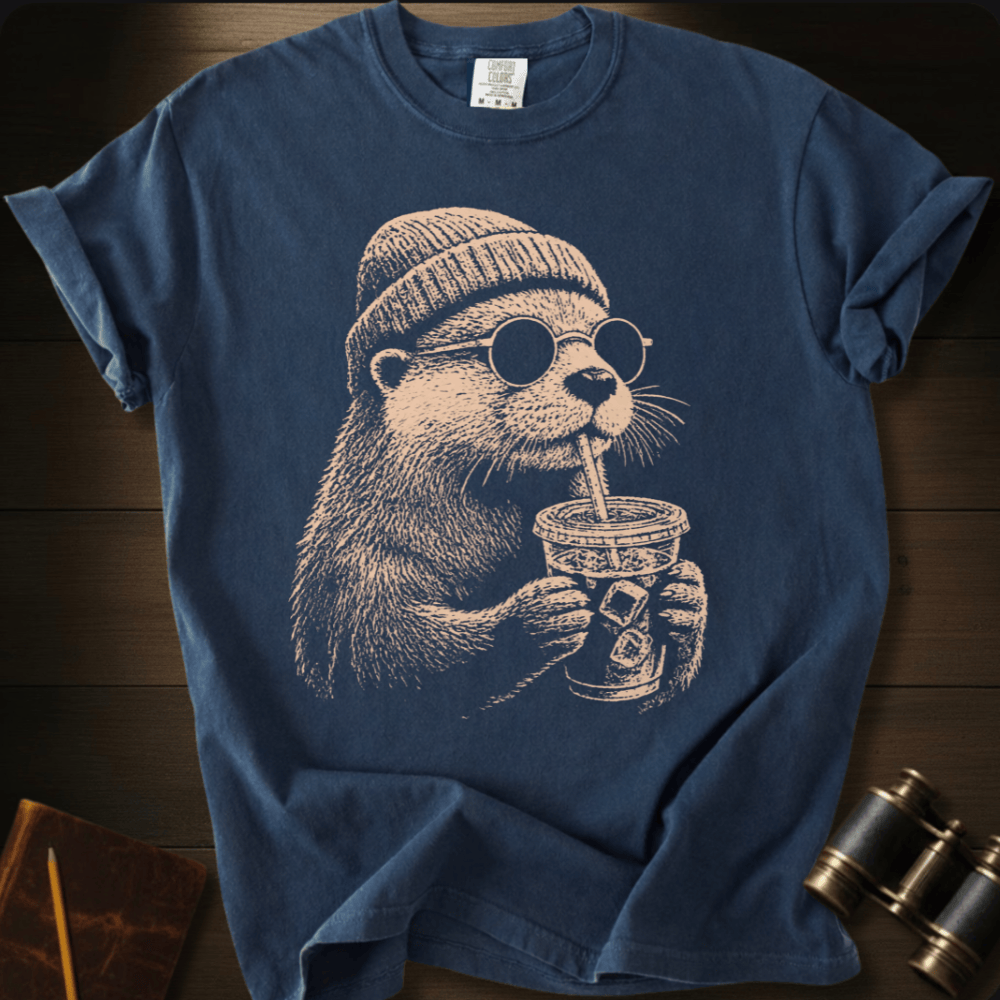 Otter and Coffee - T-shirt