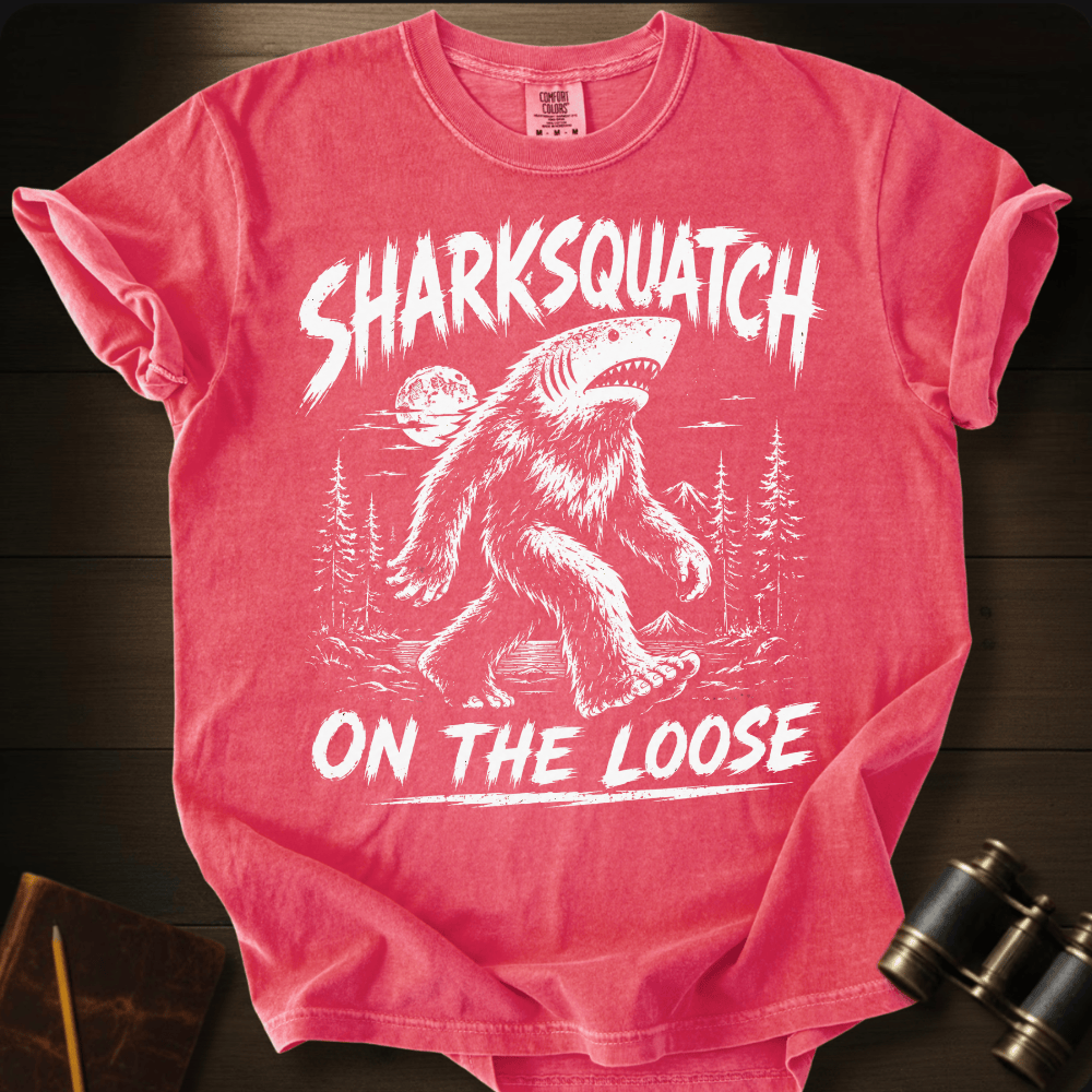 Sharksquatch On The Loose T-shirt