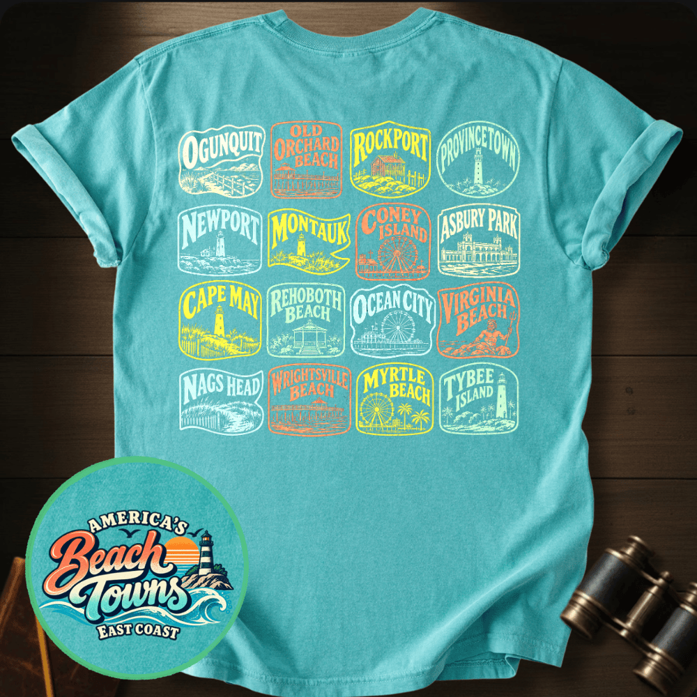 East Coast Beaches T-shirt