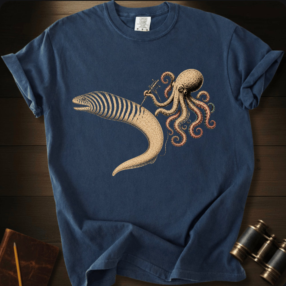 Zebra Moray Eel Tattoo T-shirt