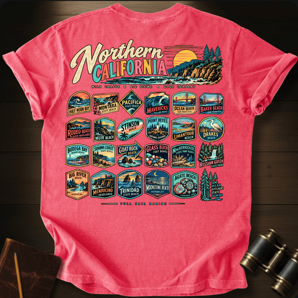 Northern California 3 T-shirt