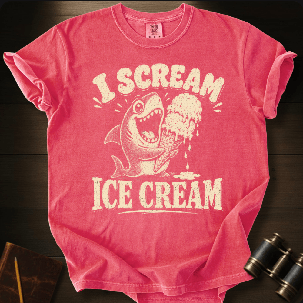 Shark I Scream Ice - Cream  T-shirt