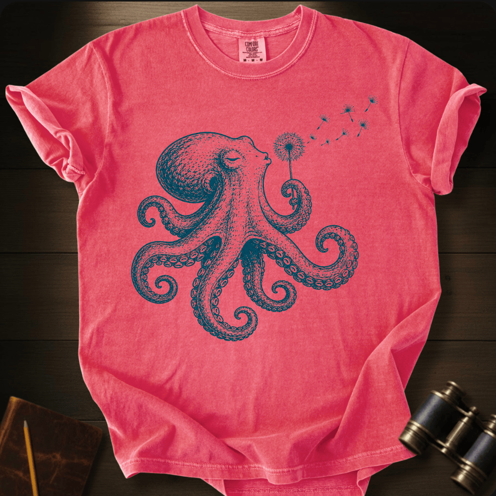 Octopus Blowing Wishes T-shirt