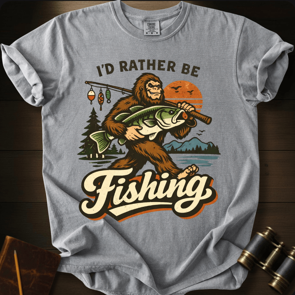 I´d Rather Be Fishing T-shirt