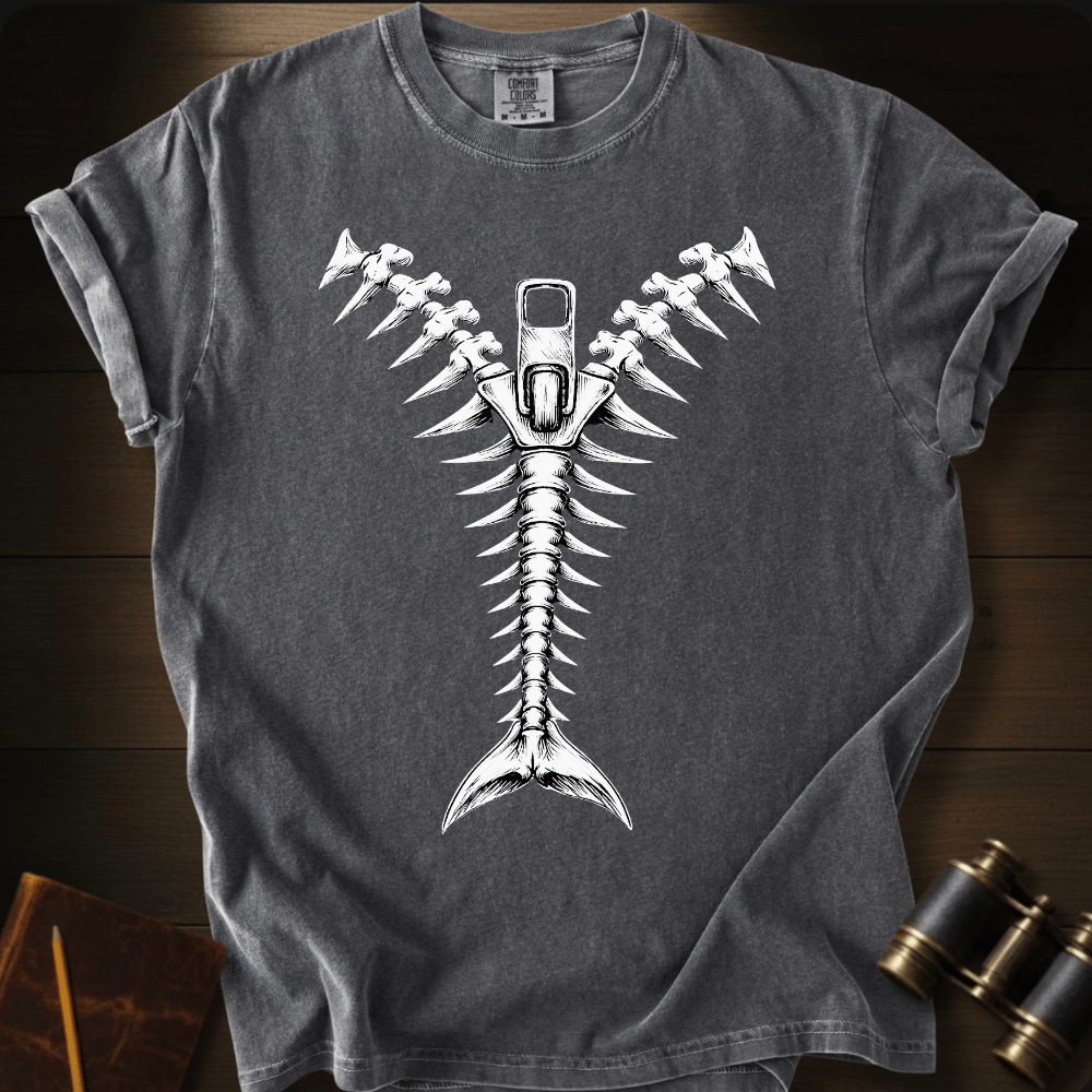 Spine of the Sea ocean graphic on a Comfort Colors unisex tee – Full Sail Marine nautical apparel