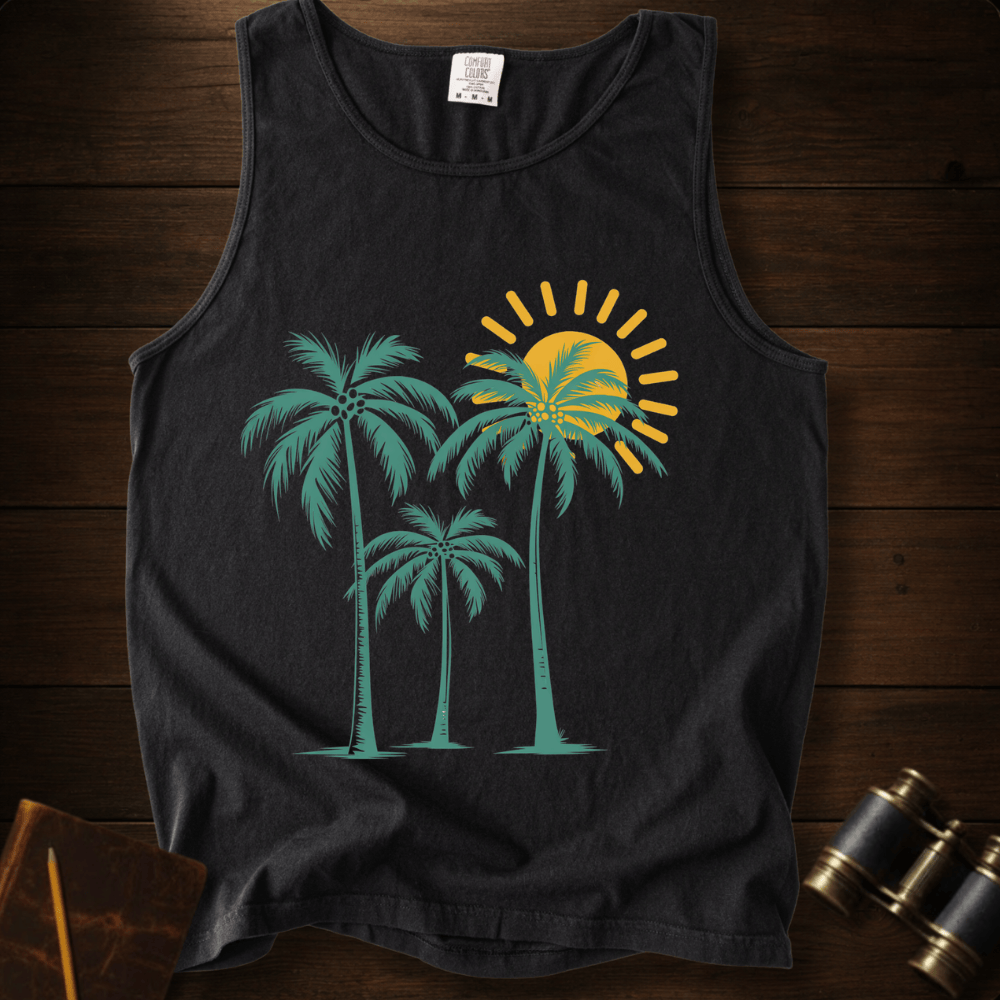 Palm Trees Sunrise Tank Top