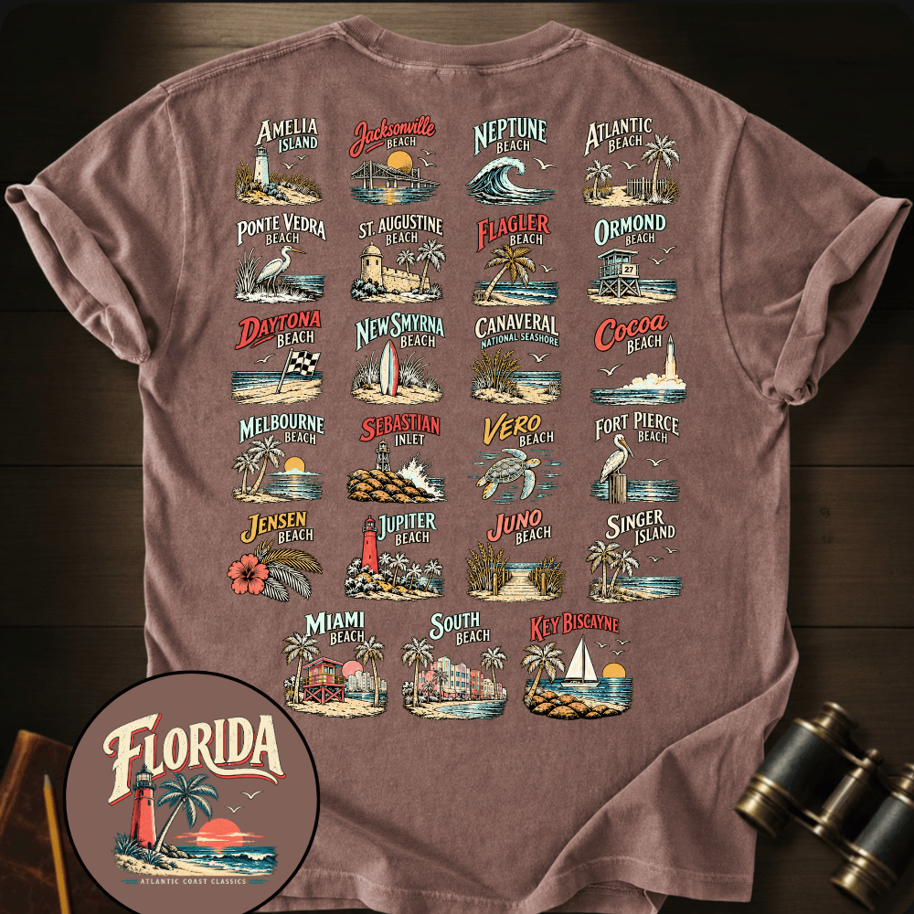 Florida - Atlantic Coast Beaches T-shirt