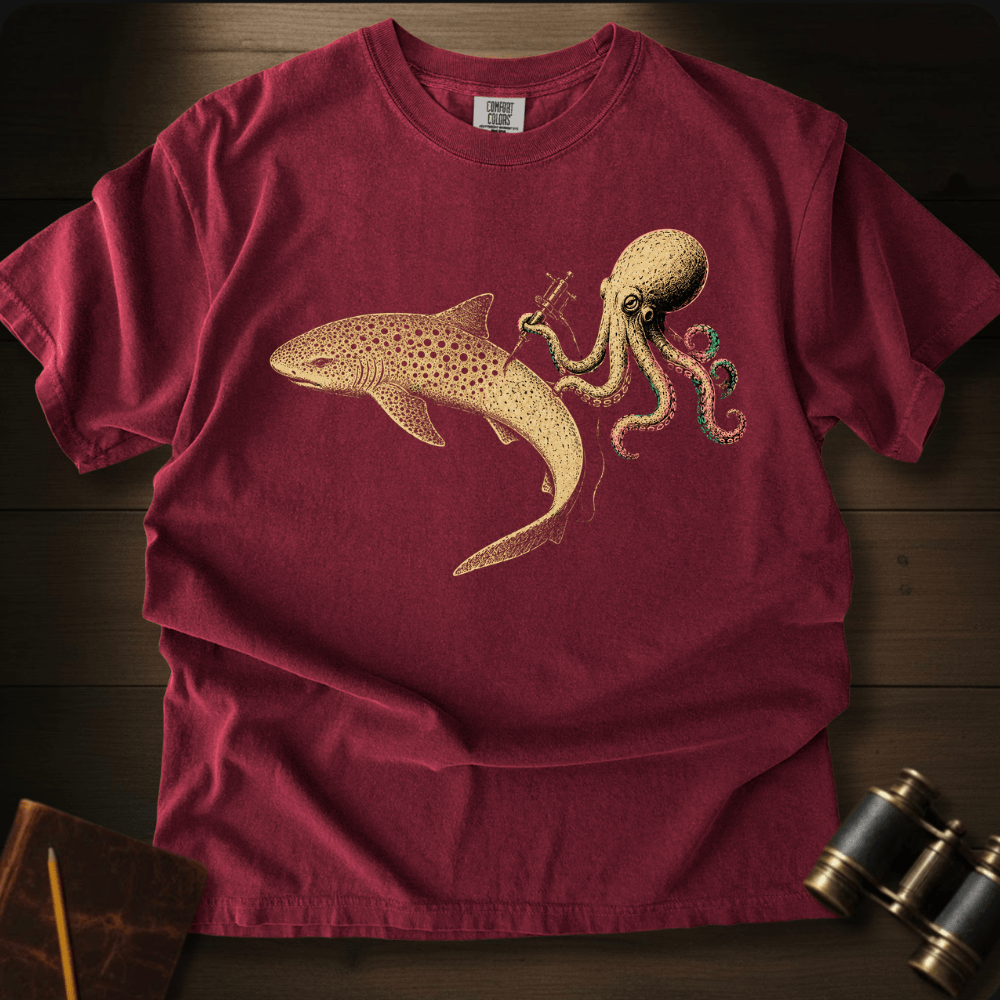 Shark Zebra Tattoo T-shirt