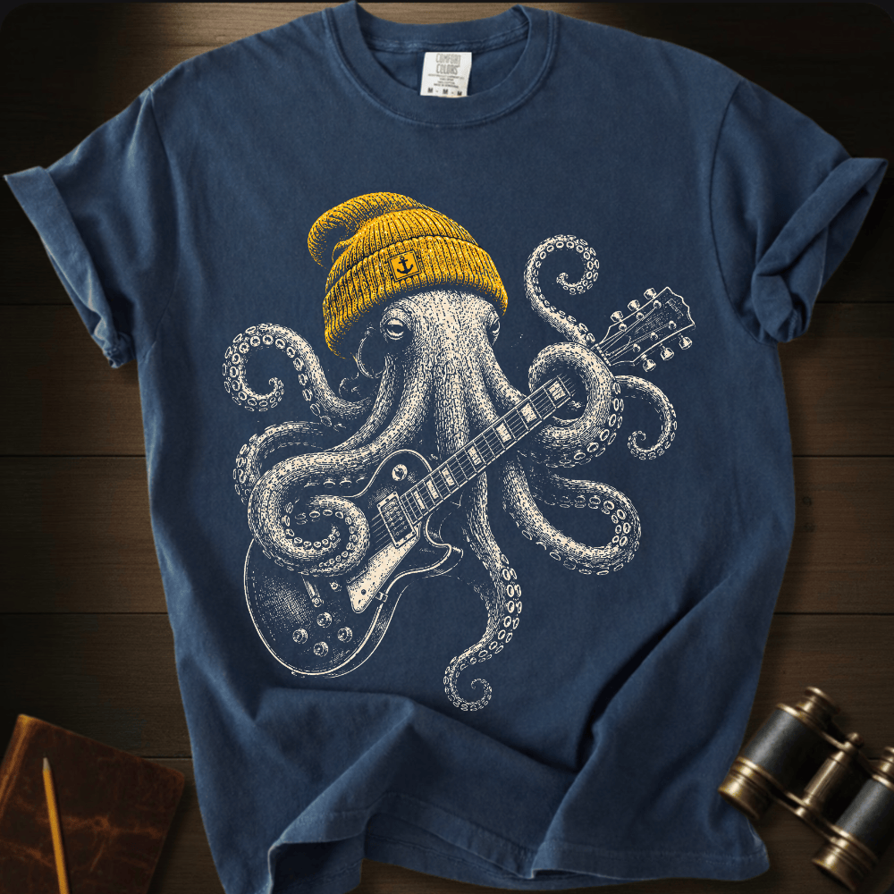 Rock Star Octopus T-shirt