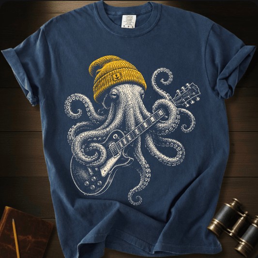 Rock Star Octopus T-shirt