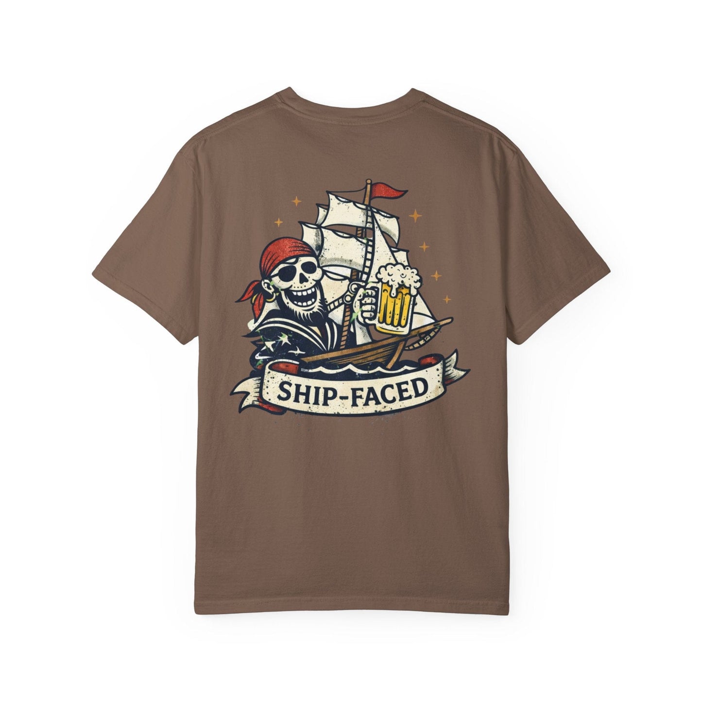 Ship Faced T-shirt Back Print