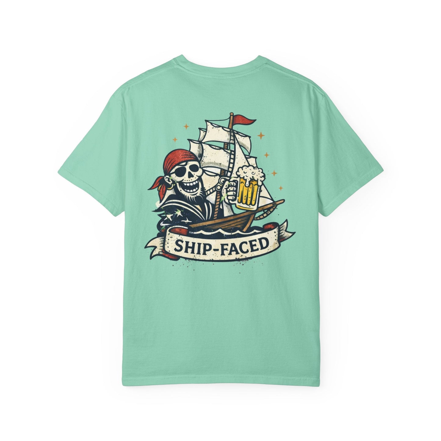 Ship Faced T-shirt Back Print