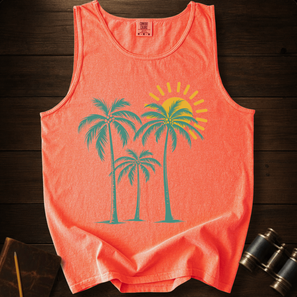 Palm Trees Sunrise Tank Top