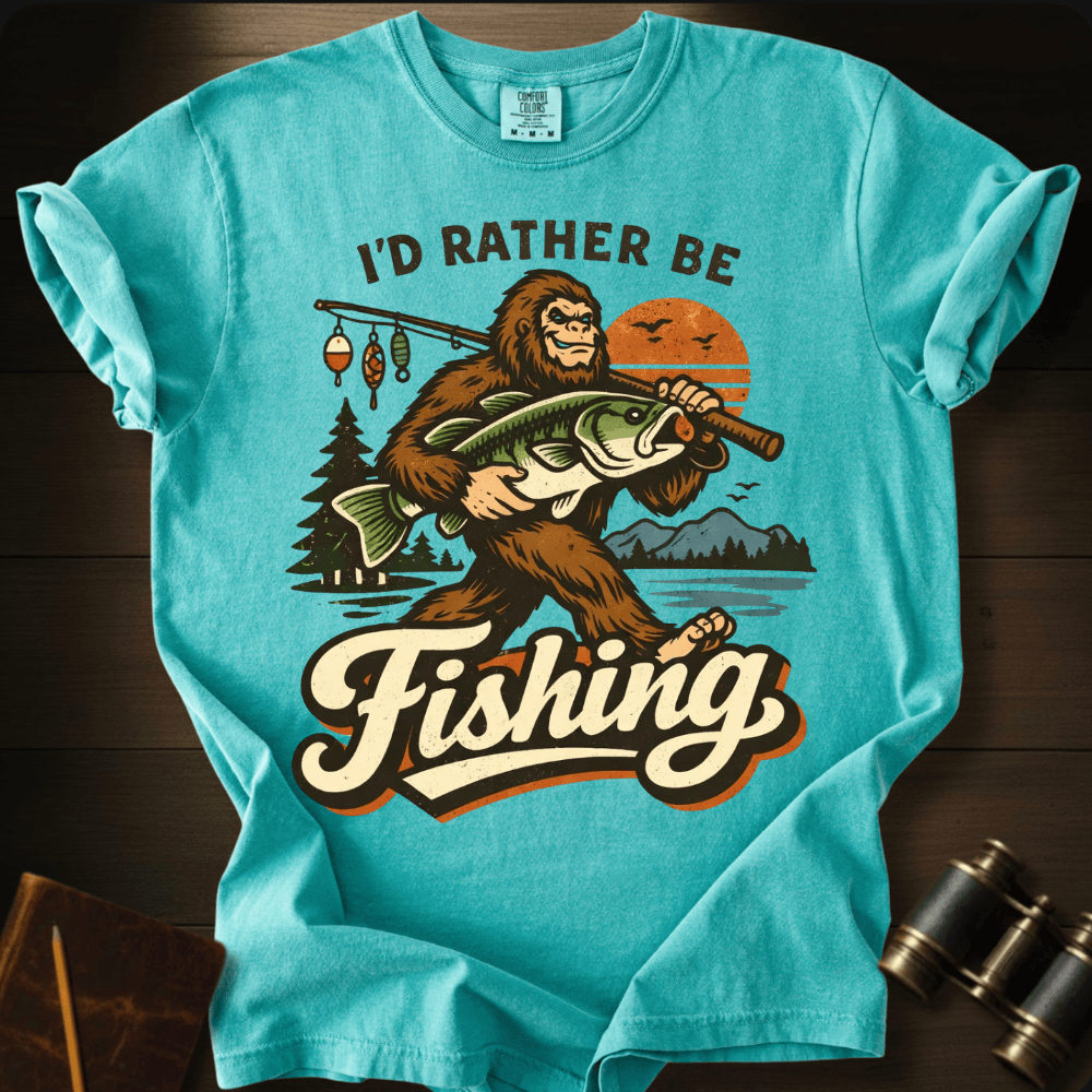 I´d Rather Be Fishing T-shirt