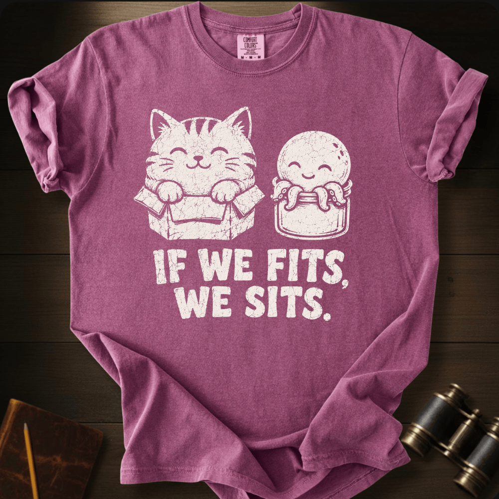 If we Fits We Sits T-shirt