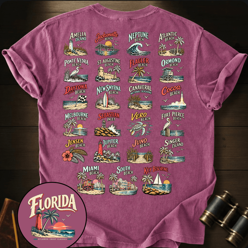 Florida - Atlantic Coast Beaches T-shirt