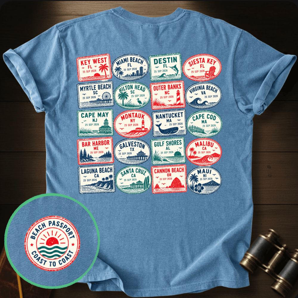 Stamps America´s Beach Cities T-shirt