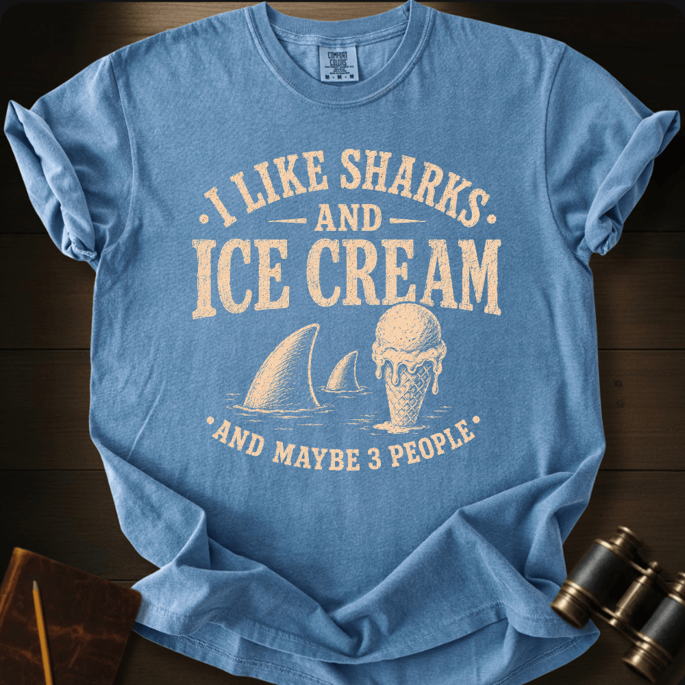 I Like Sharks and Ice Cream T-shirt