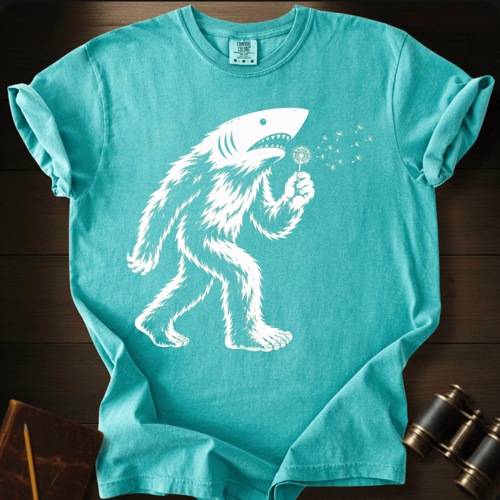 Sharksquatch Blowing WishesT-shirt
