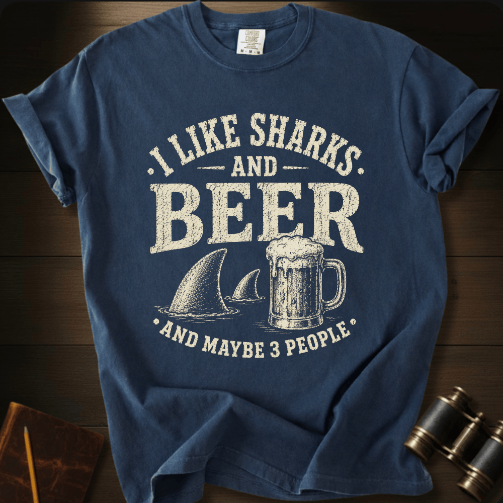 I Like Sharks and Beer T-shirt