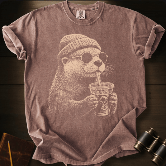 Otter and Coffee - T-shirt