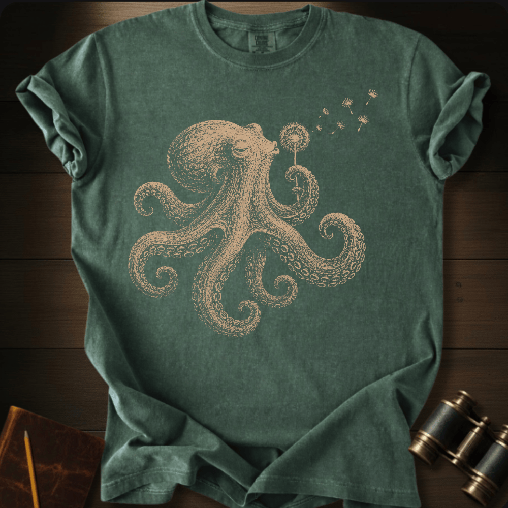 Octopus Blowing Wishes T-shirt