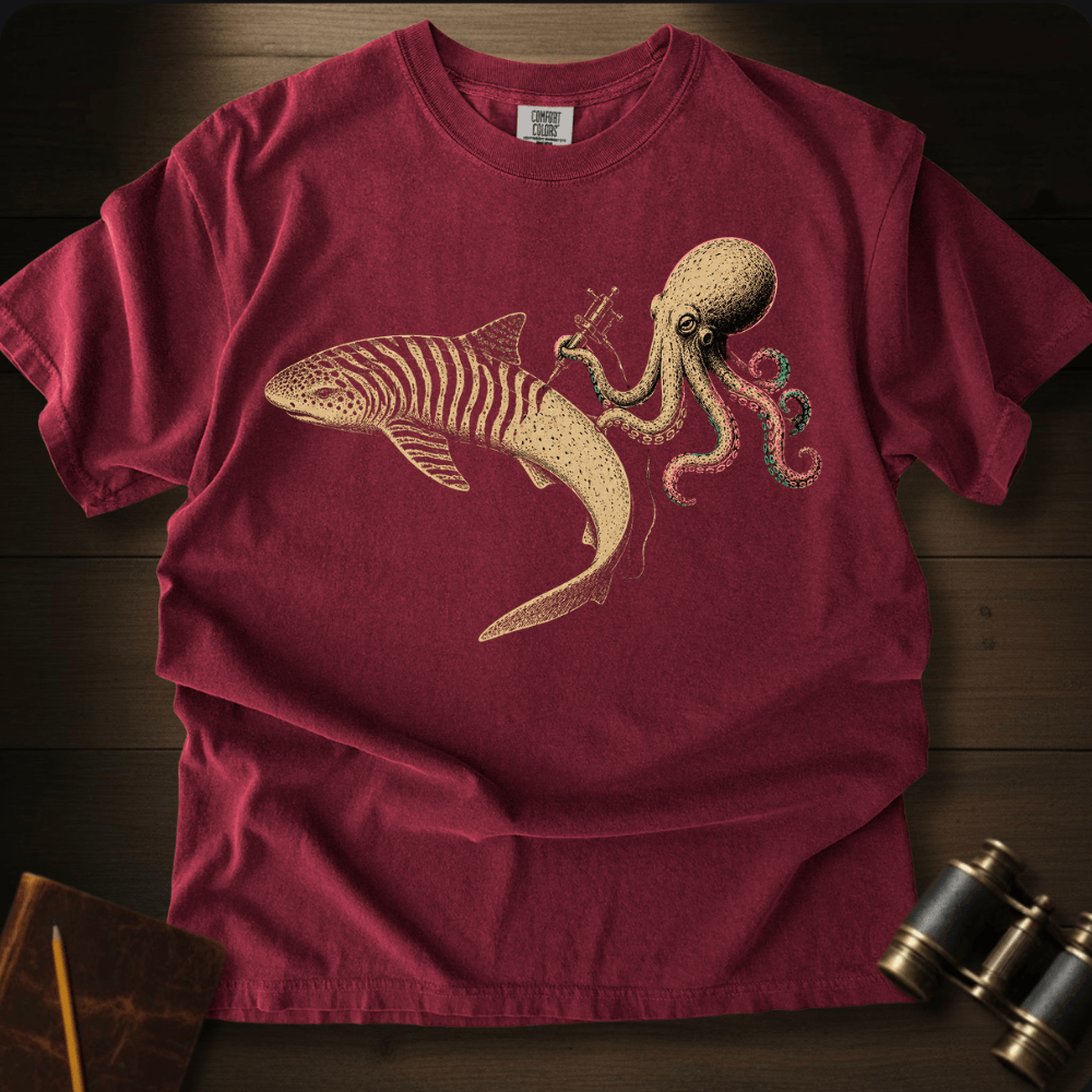 Shark Zebra Tatoo T-shirt