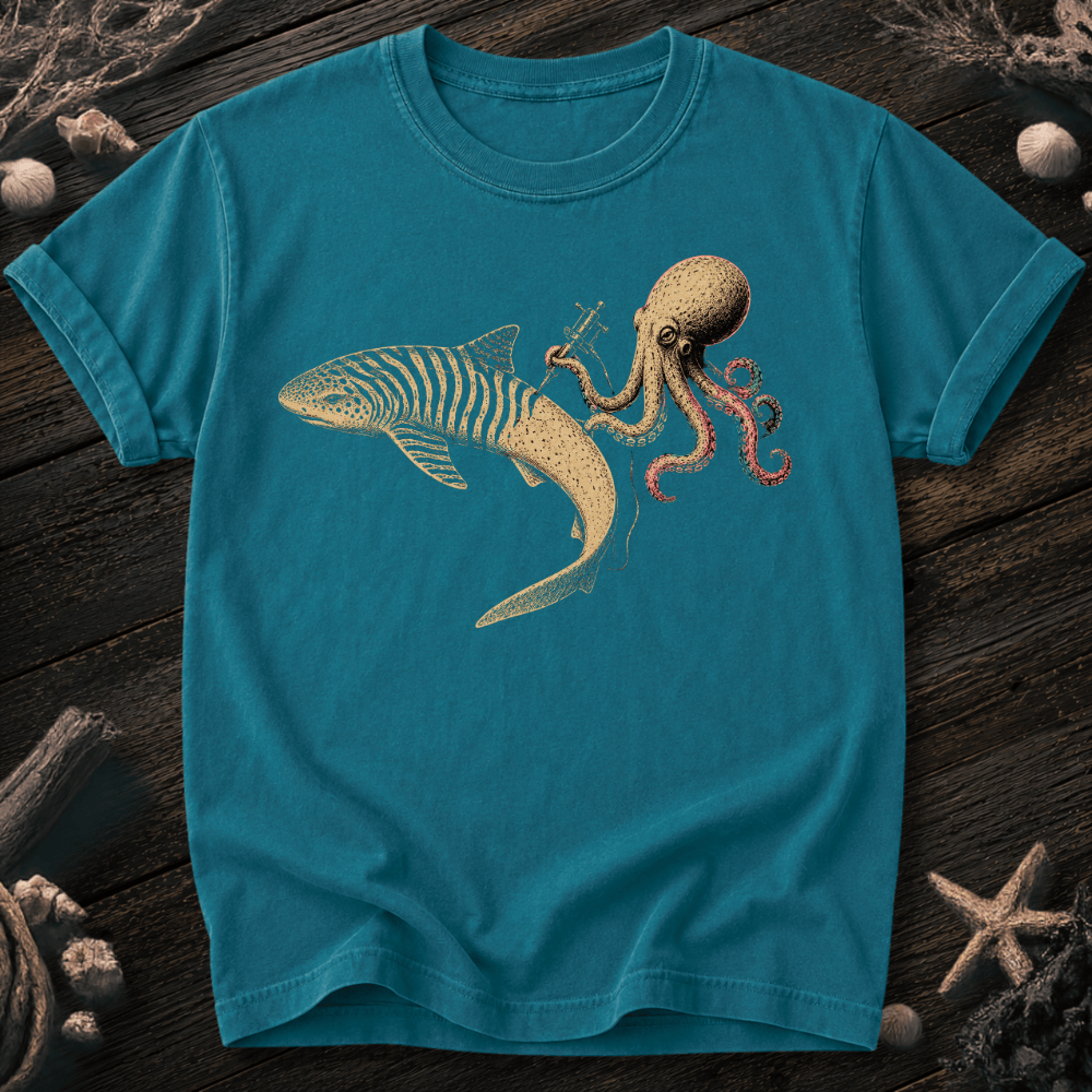 Shark Zebra Tattoo Youth Tee