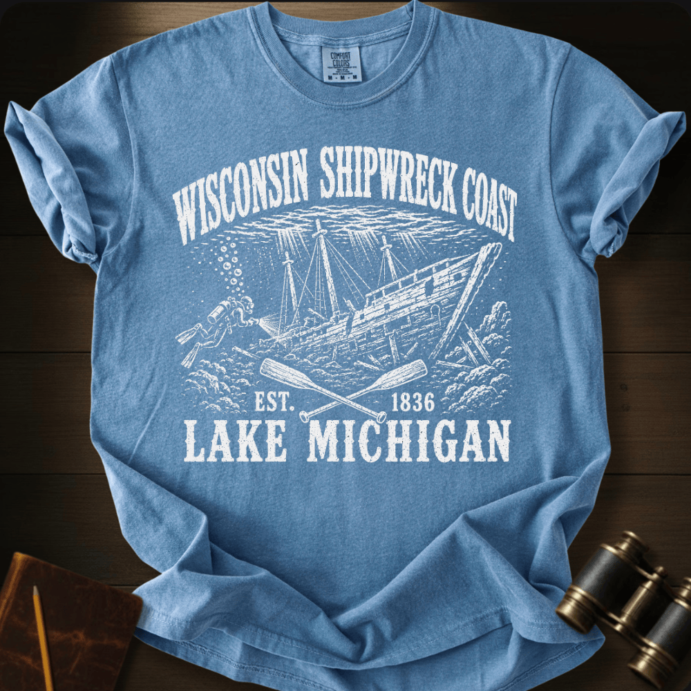 Wisconsin Shipwreck Coast - T-shirt
