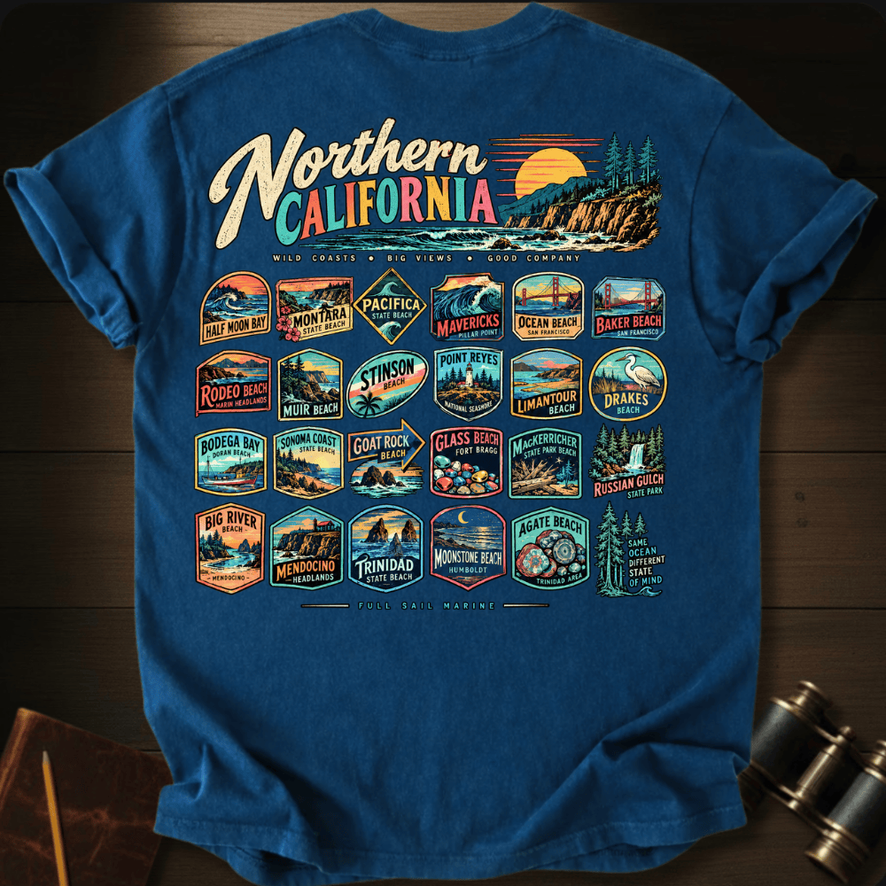 Northern California 3 T-shirt