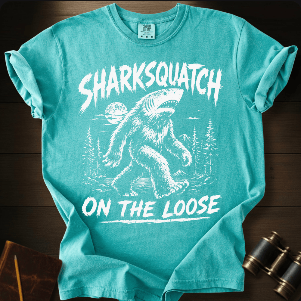 Sharksquatch On The Loose T-shirt