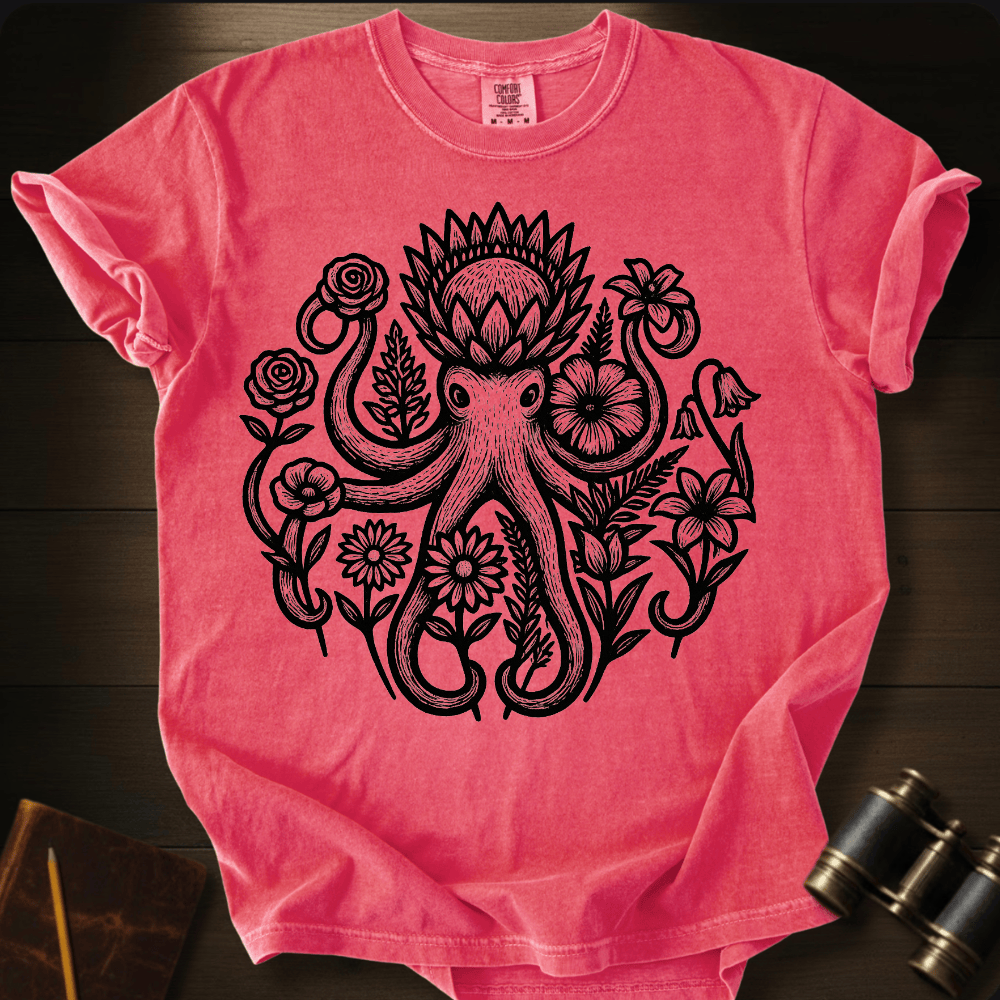 Savage Bloom floral ocean graphic on a Comfort Colors unisex tee – Full Sail Marine nautical apparel