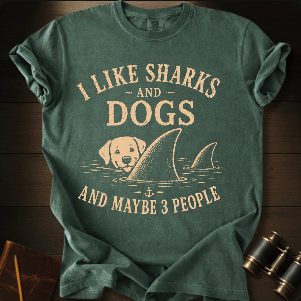 I Like Sharks and Dogs T-shirt