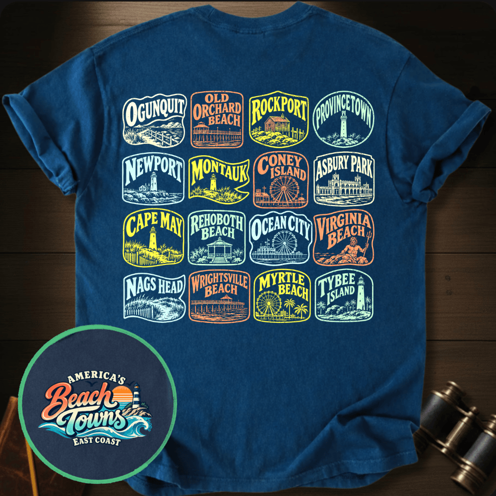 East Coast Beaches T-shirt
