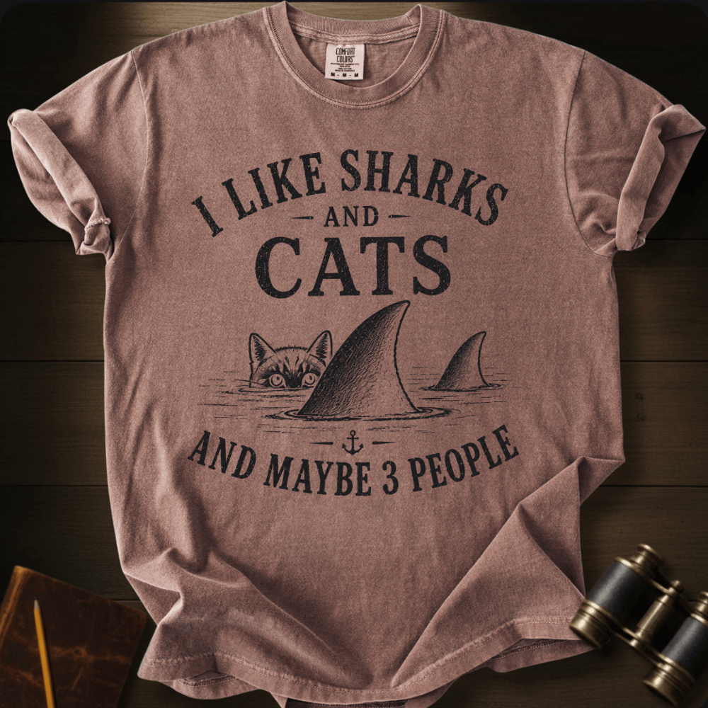 I Like Sharks and Cats T-shirt
