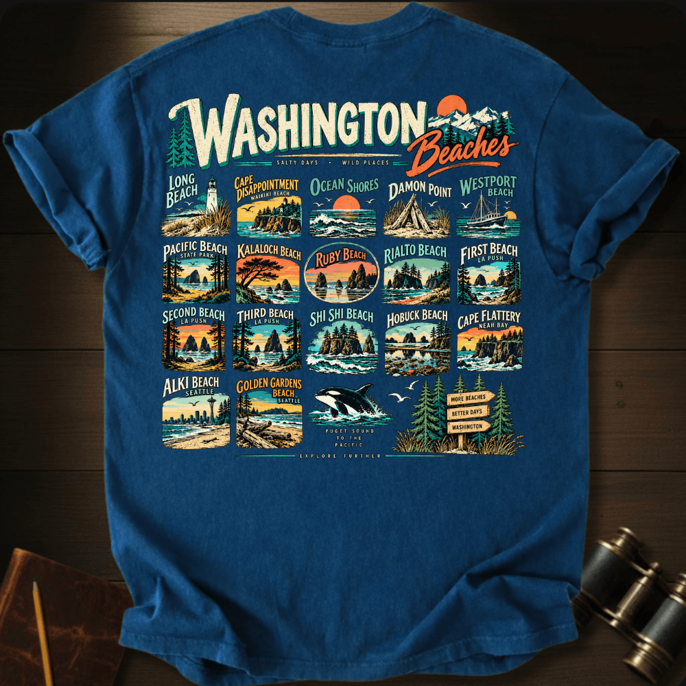 Washington Beaches T-shirt