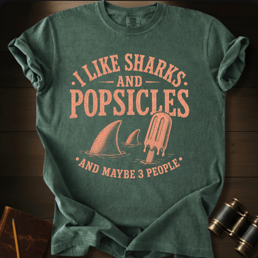 I Like Sharks and Popsicles T-shirt