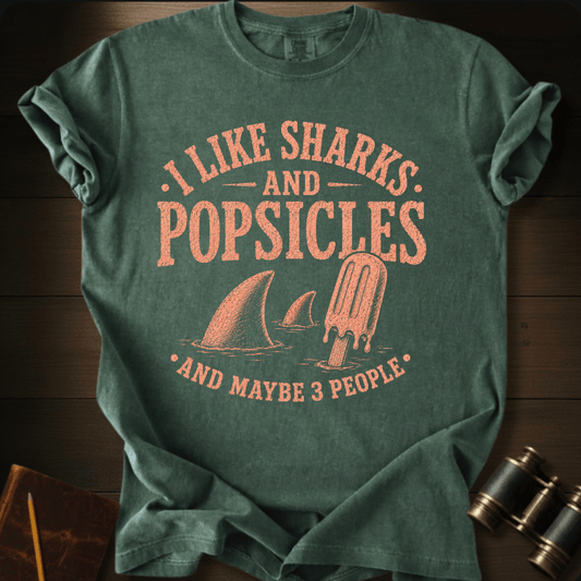 I Like Sharks and Popsicles T-shirt