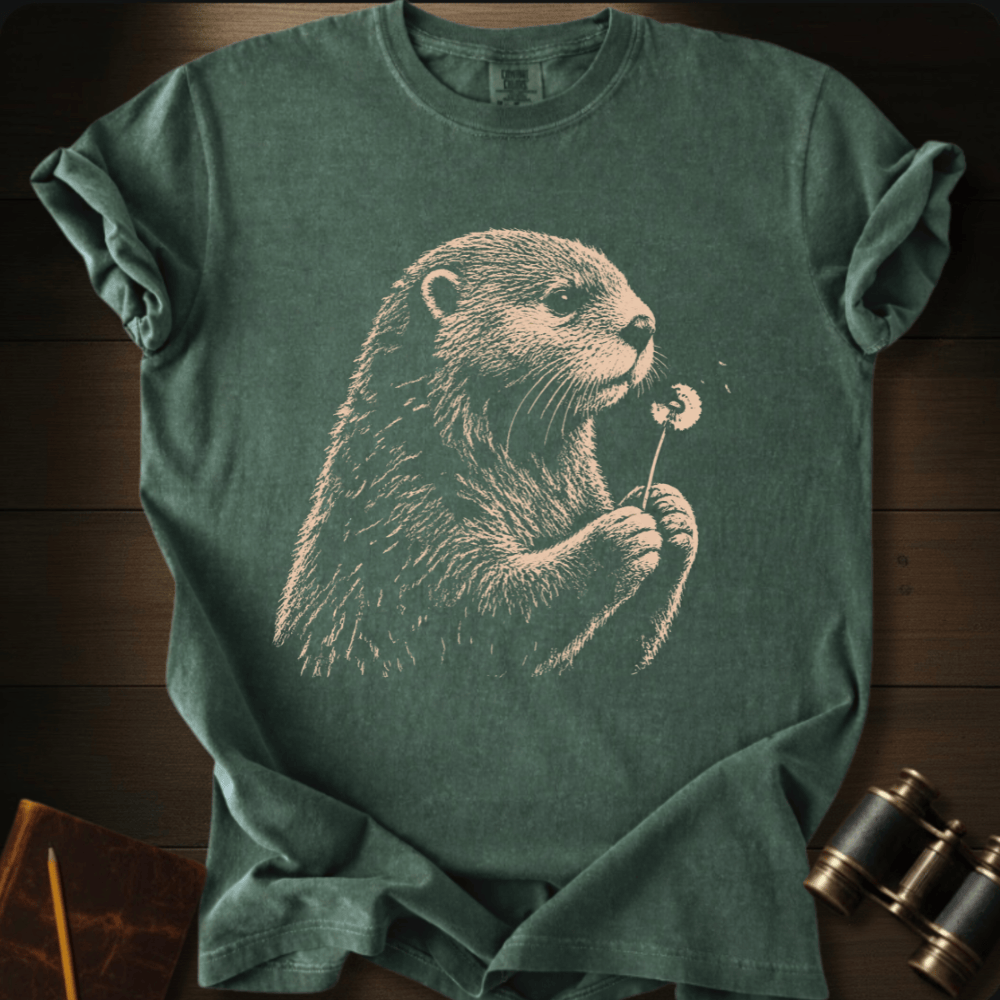 Otter Blowing Wishes - T-shirt